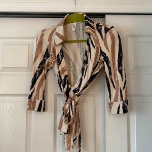 Diane Von Furstenberg wrap top